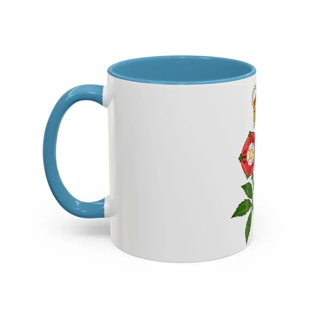 Floral Badge of Great Britain - Accent Coffee Mug - Go Mug Yourself
