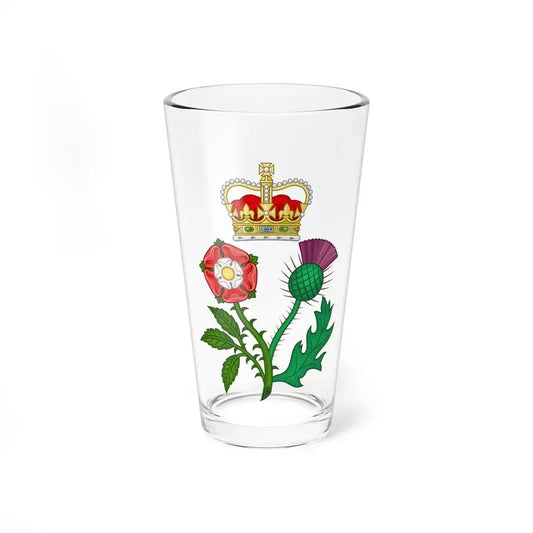 Floral Badge of Great Britain - Pint Glass 16oz 16oz - Go Mug Yourself