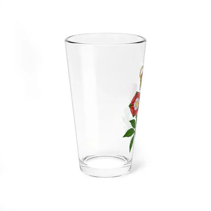 Floral Badge of Great Britain - Pint Glass 16oz - Go Mug Yourself