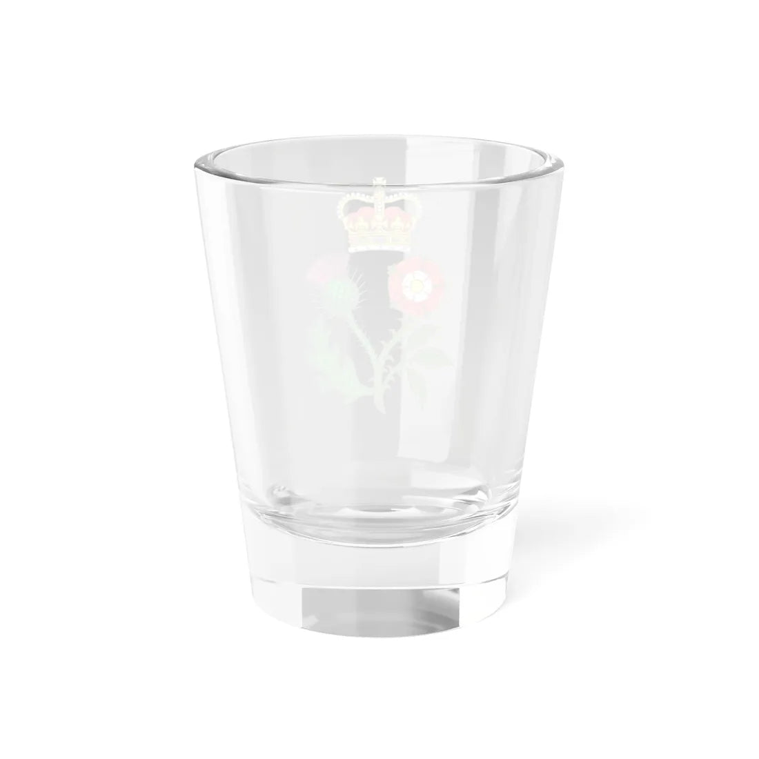 Floral Badge of Great Britain (United Kingdom) (Coat of Arms) Shot Glass 1.5oz - Go Mug Yourself