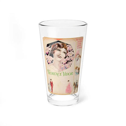 Florence Vidor, The Lovely Orchid Lady of the Screen - Pint Glass 16oz 16oz - Go Mug Yourself