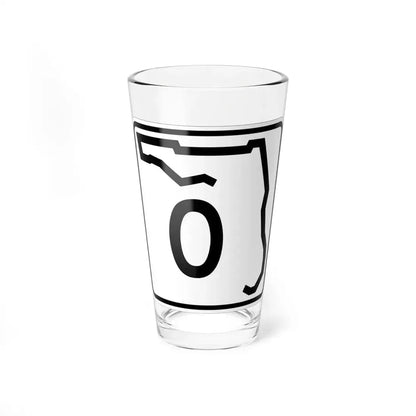 Florida 0 (Florida) (Road Sign) Pint Glss 16oz 16oz - Go Mug Yourself