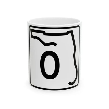 Florida 0 (Florida) (Road Sign) White Coffee Mug 11oz - Go Mug Yourself
