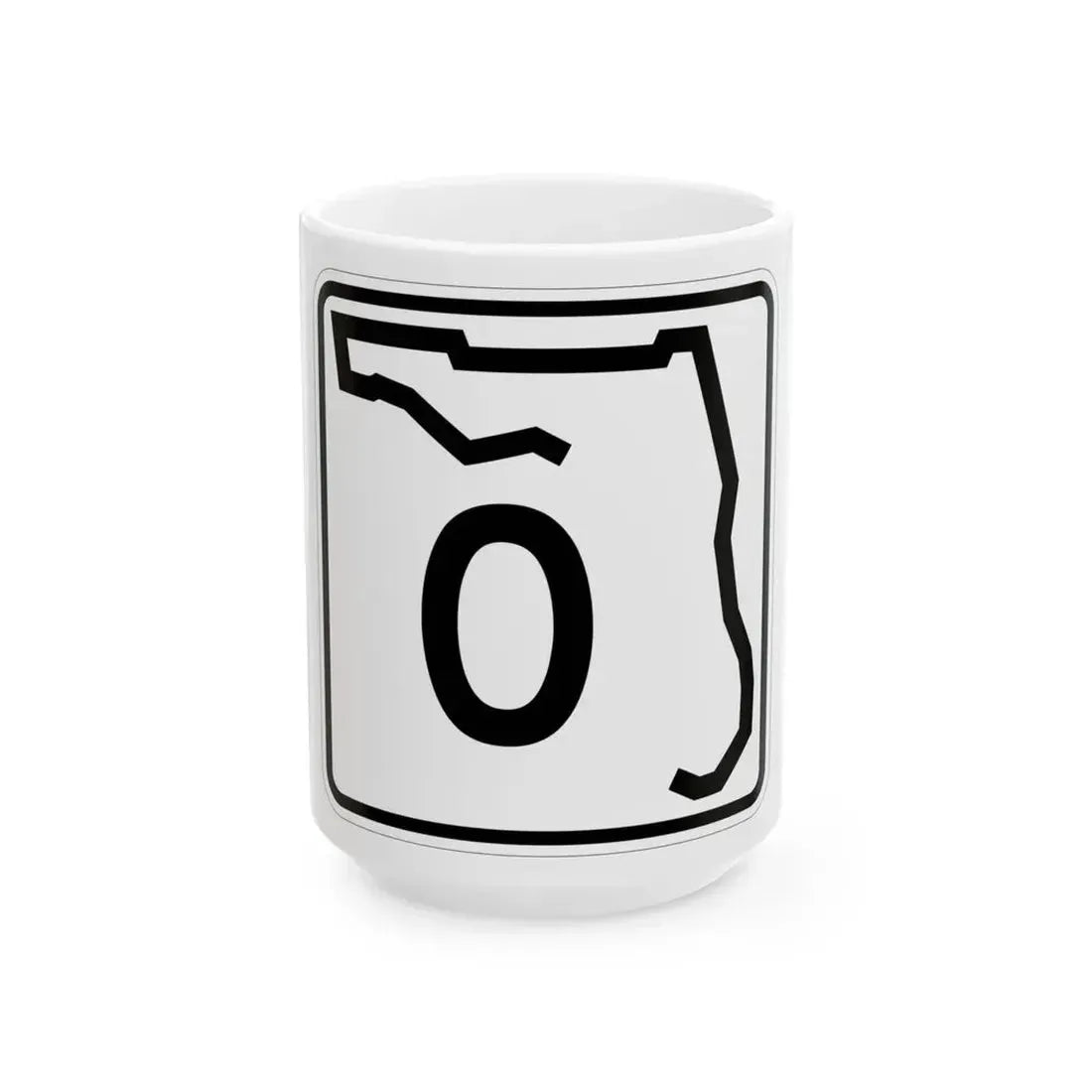Florida 0 (Florida) (Road Sign) White Coffee Mug 15oz - Go Mug Yourself