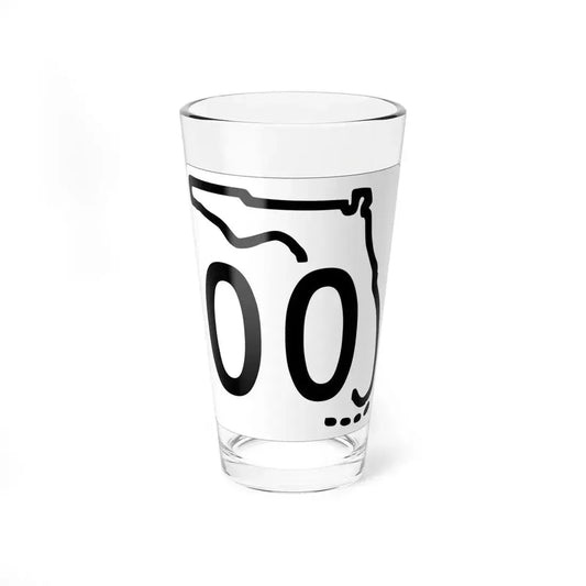 Florida 00 1955 template (Florida) (Road Sign) Pint Glass 16oz 16oz - Go Mug Yourself