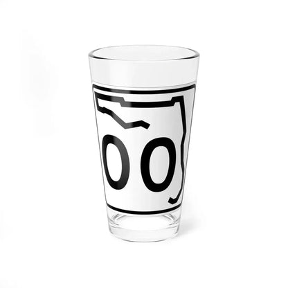 Florida 00 template (Florida) (Road Sign) Pint Glass 16oz 16oz - Go Mug Yourself