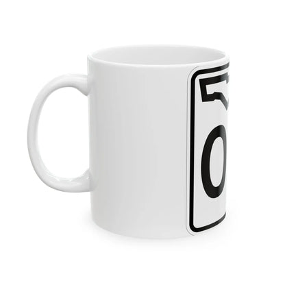 Florida 00 template (Florida) (Road Sign) White Coffee Mug - Go Mug Yourself