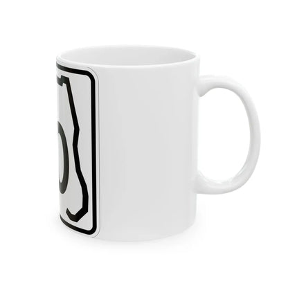 Florida 00 template (Florida) (Road Sign) White Coffee Mug - Go Mug Yourself