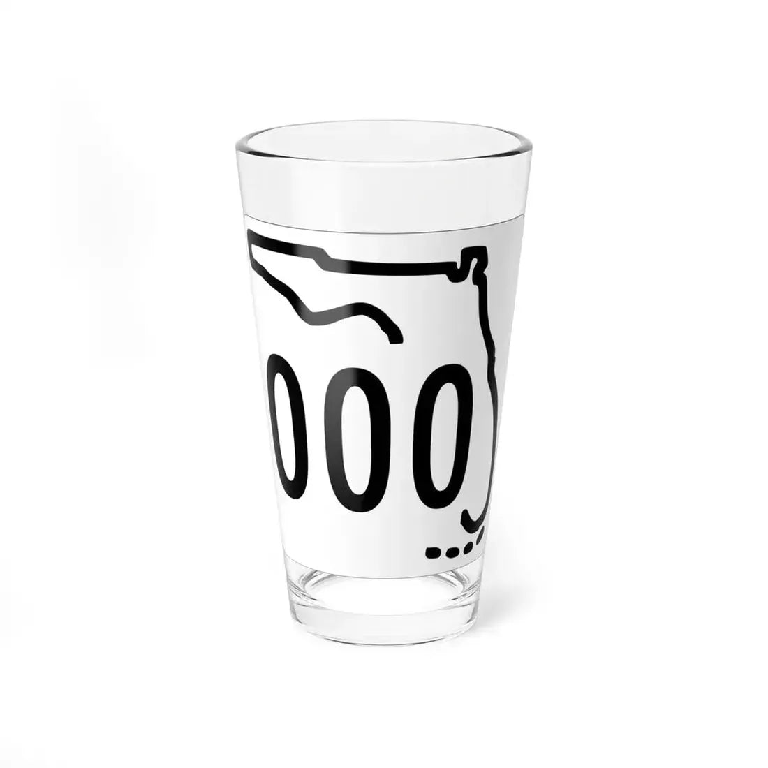 Florida 000 1955 template (Florida) (Road Sign) Pint Glss 16oz 16oz - Go Mug Yourself