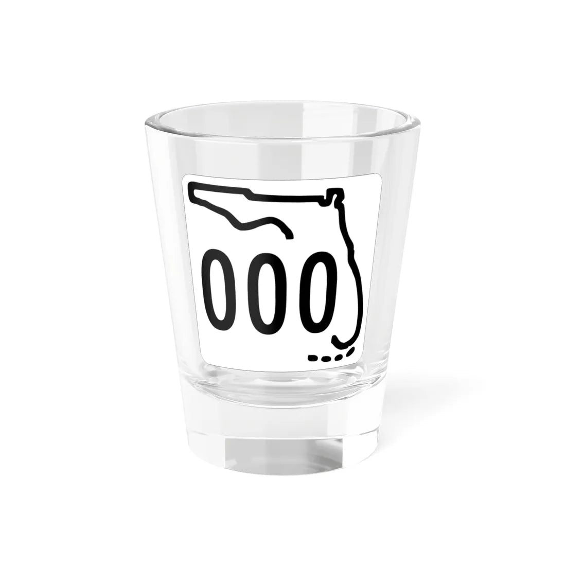 Florida 000 1955 template (Florida) (Road Sign) Shot Glass 1.5oz 1.5oz - Go Mug Yourself