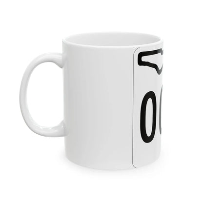 Florida 000 1955 template (Florida) (Road Sign) White Coffee Mug - Go Mug Yourself