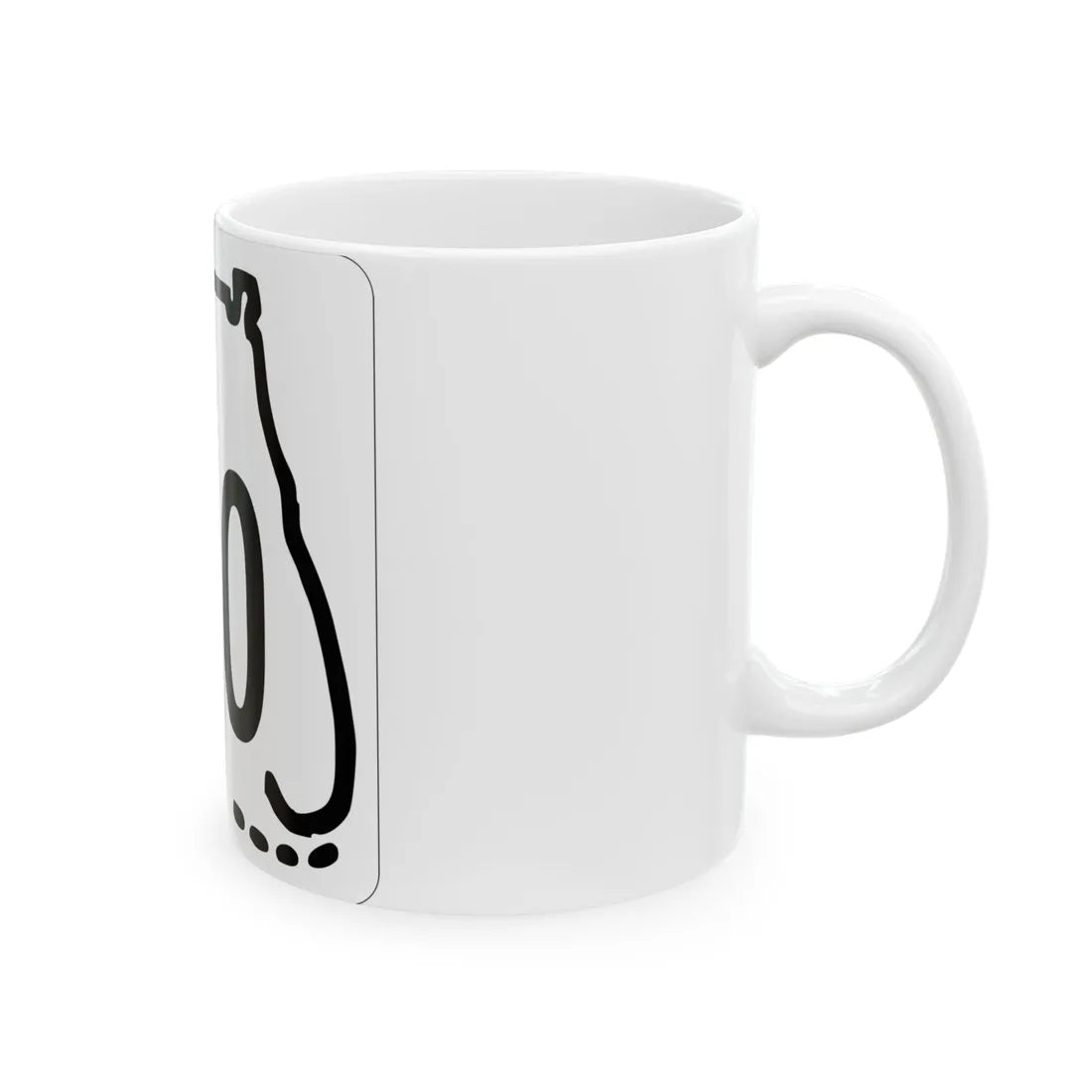 Florida 000 1955 template (Florida) (Road Sign) White Coffee Mug - Go Mug Yourself