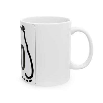 Florida 000 1955 template (Florida) (Road Sign) White Coffee Mug - Go Mug Yourself