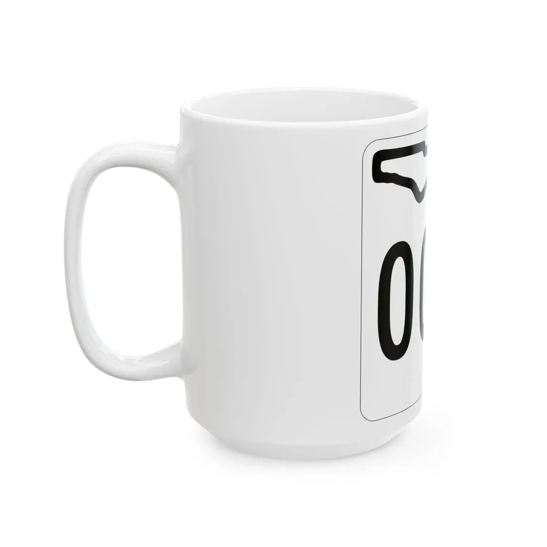 Florida 000 1955 template (Florida) (Road Sign) White Coffee Mug - Go Mug Yourself