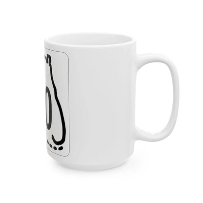 Florida 000 1955 template (Florida) (Road Sign) White Coffee Mug - Go Mug Yourself