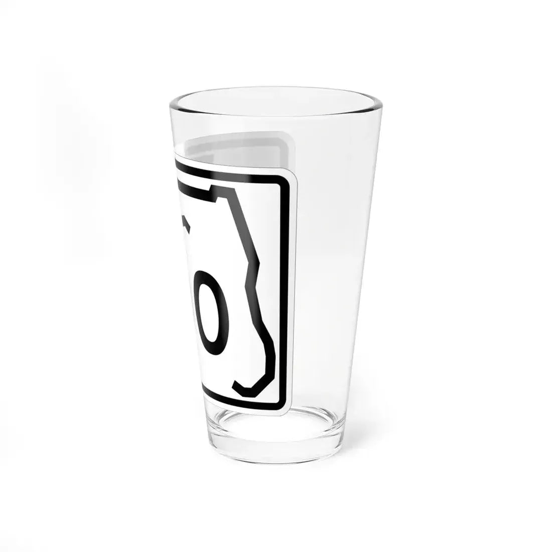 Florida 000 template (Florida) (Road Sign) Pint Glss 16oz - Go Mug Yourself