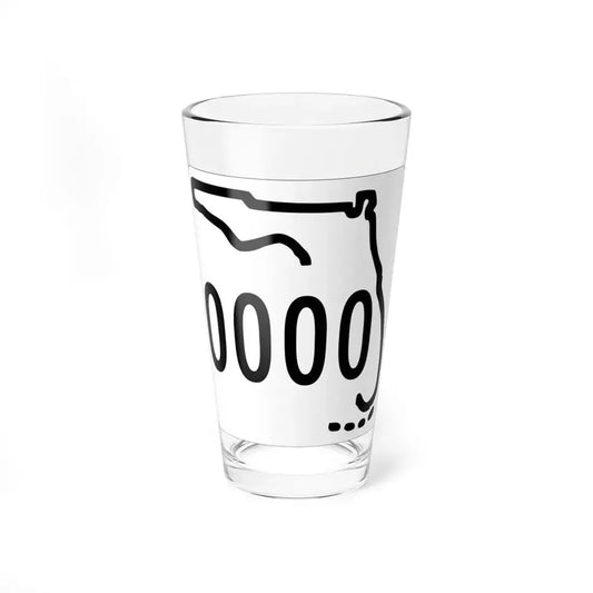 Florida 0000 1955 template (Florida) (Road Sign) Pint Glass 16oz 16oz - Go Mug Yourself