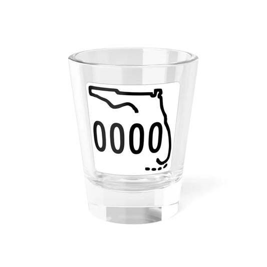 Florida 0000 1955 template (Florida) (Road Sign) Shot Glass 1.5oz 1.5oz - Go Mug Yourself