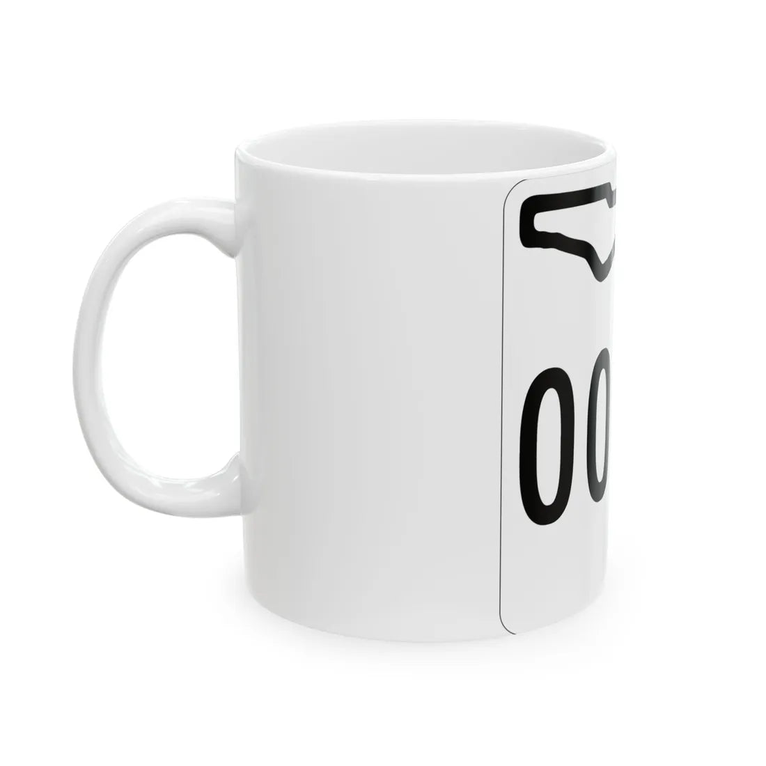 Florida 0000 1955 template (Florida) (Road Sign) White Coffee Mug - Go Mug Yourself