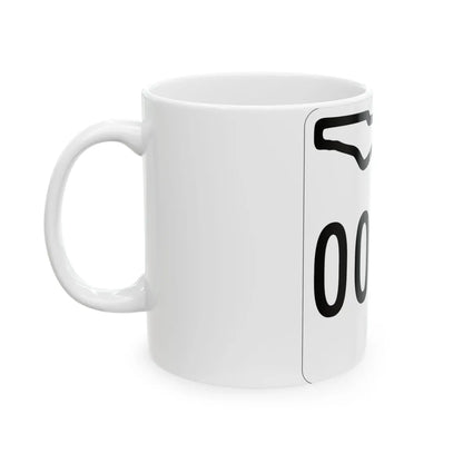 Florida 0000 1955 template (Florida) (Road Sign) White Coffee Mug - Go Mug Yourself