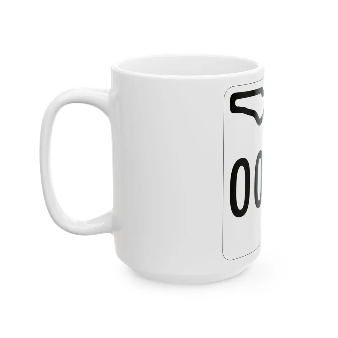 Florida 0000 1955 template (Florida) (Road Sign) White Coffee Mug - Go Mug Yourself