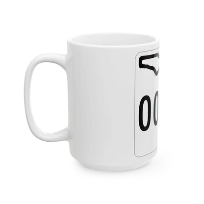 Florida 0000 1955 template (Florida) (Road Sign) White Coffee Mug - Go Mug Yourself