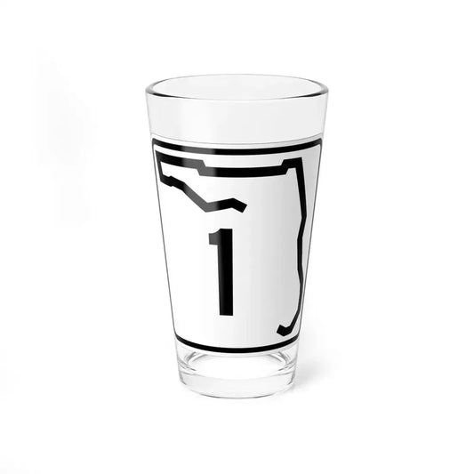 Florida 1 (Florida) (Road Sign) Pint Glass 16oz 16oz - Go Mug Yourself
