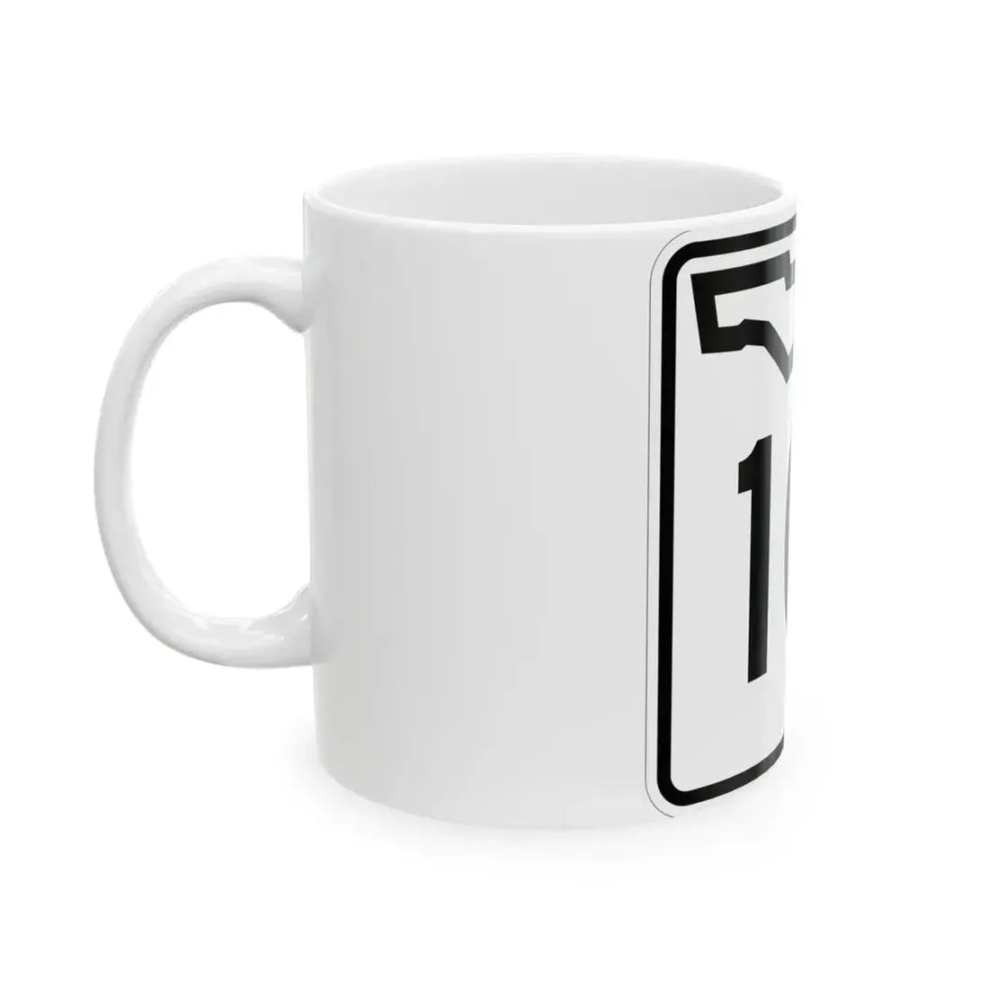 Florida 10 (Florida) (Road Sign) White Coffee Mug - Go Mug Yourself