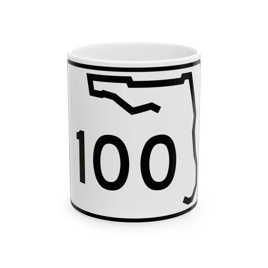 Florida 100 (Florida) (Road Sign) White Coffee Mug 11oz - Go Mug Yourself