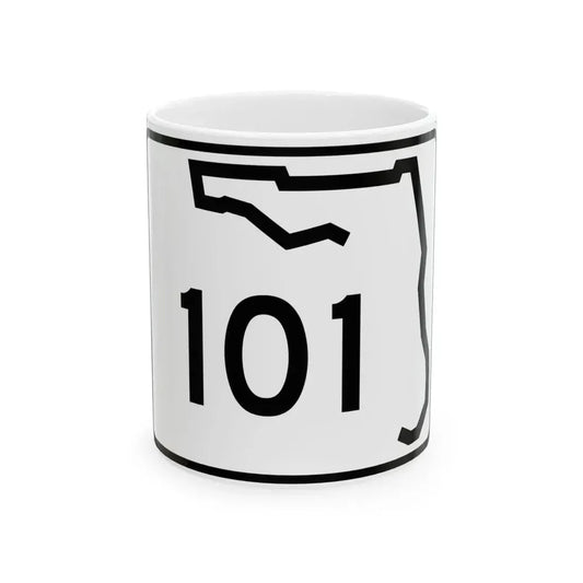 Florida 101 (Florida) (Road Sign) White Coffee Mug 11oz - Go Mug Yourself
