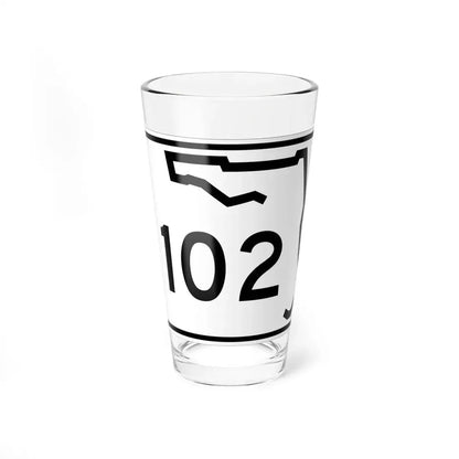 Florida 102 (Florida) (Road Sign) Pint Glss 16oz 16oz - Go Mug Yourself
