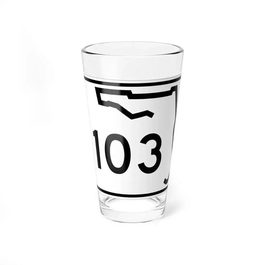 Florida 103 (Florida) (Road Sign) Pint Glass 16oz 16oz - Go Mug Yourself