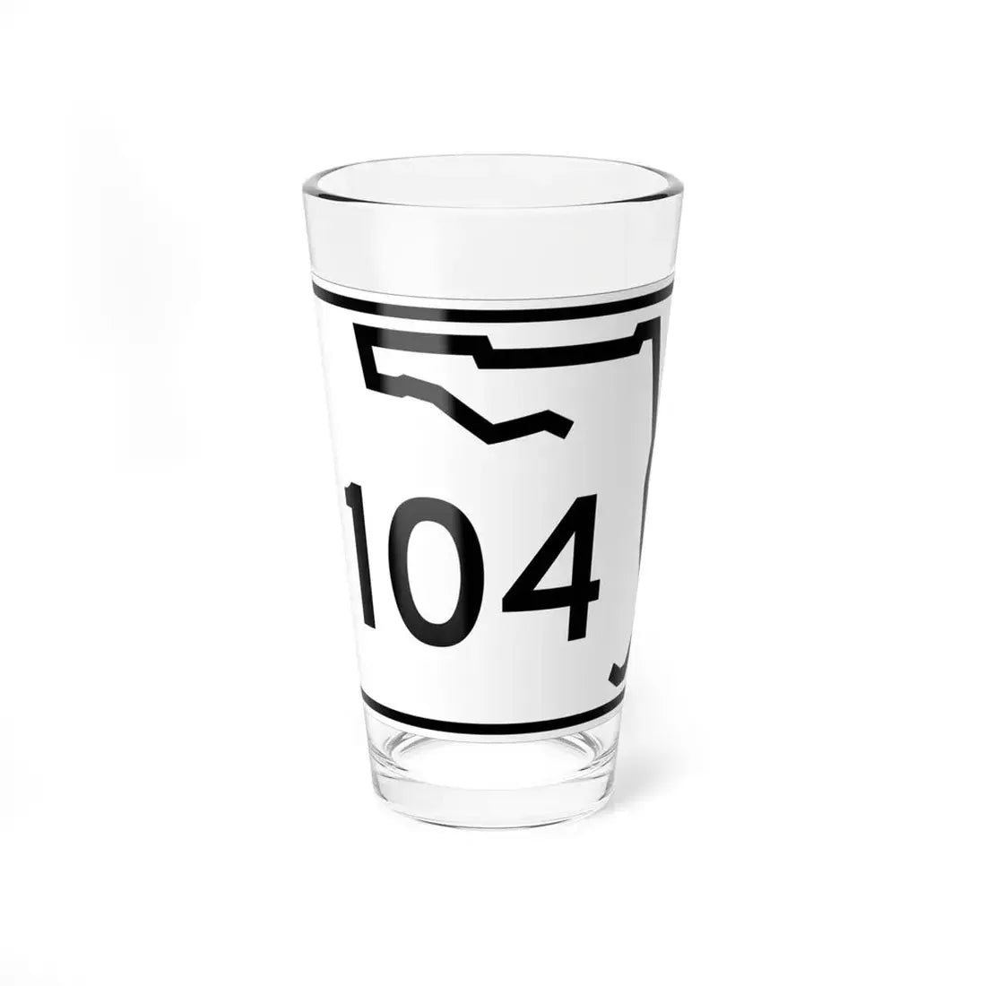 Florida 104 (Florida) (Road Sign) Pint Glss 16oz 16oz - Go Mug Yourself