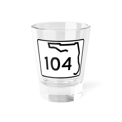 Florida 104 (Florida) (Road Sign) Shot Glass 1.5oz 1.5oz - Go Mug Yourself