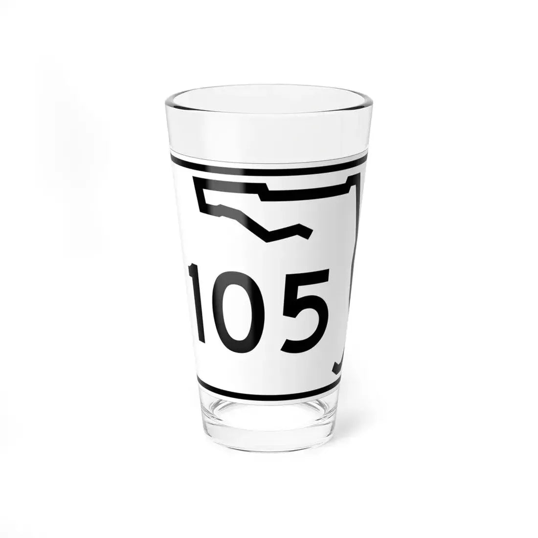 Florida 105 (Florida) (Road Sign) Pint Glss 16oz 16oz - Go Mug Yourself