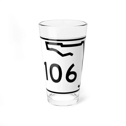 Florida 106 (Florida) (Road Sign) Pint Glass 16oz 16oz - Go Mug Yourself