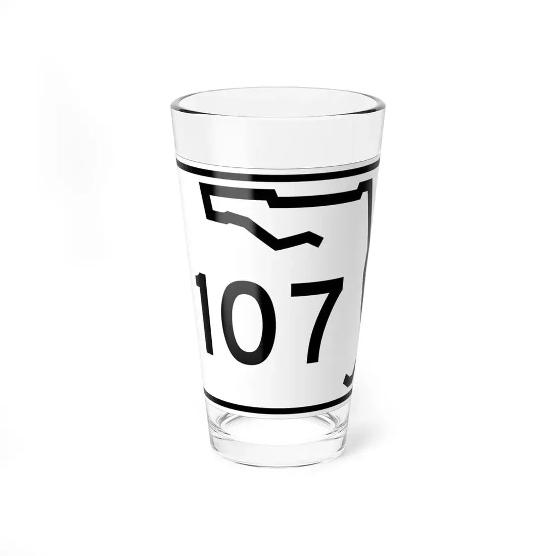 Florida 107 (Florida) (Road Sign) Pint Glss 16oz 16oz - Go Mug Yourself