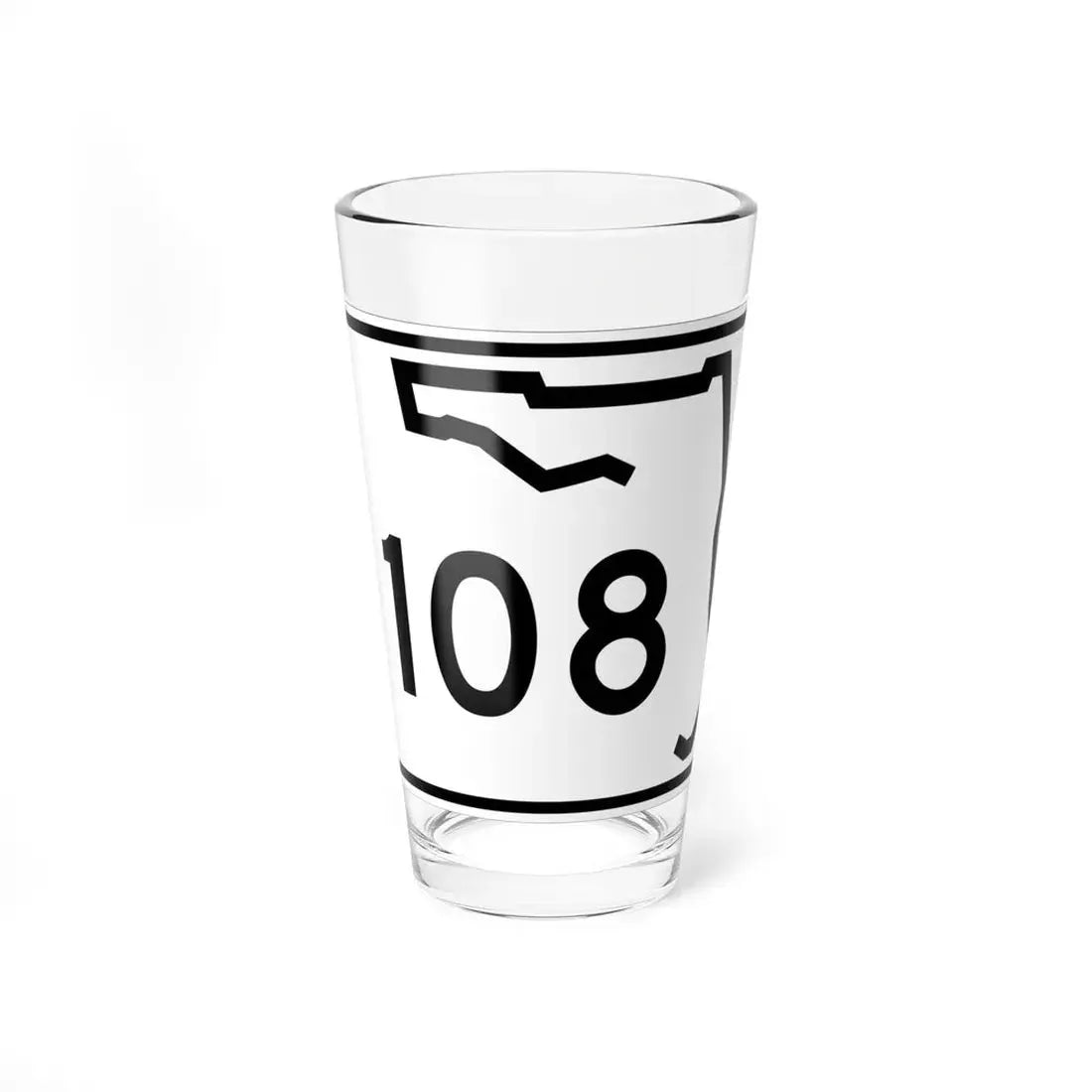 Florida 108 (Florida) (Road Sign) Pint Glss 16oz 16oz - Go Mug Yourself