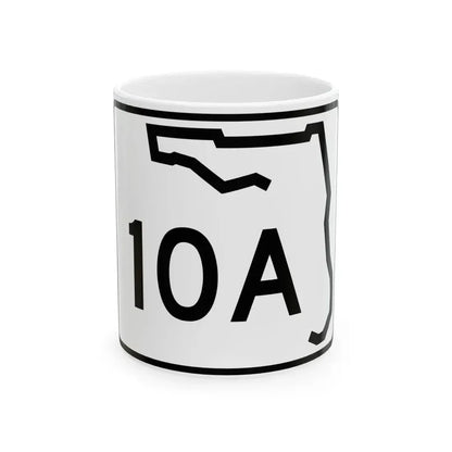 Florida 10A (Florida) (Road Sign) White Coffee Mug 11oz - Go Mug Yourself