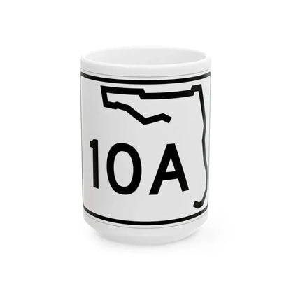 Florida 10A (Florida) (Road Sign) White Coffee Mug 15oz - Go Mug Yourself