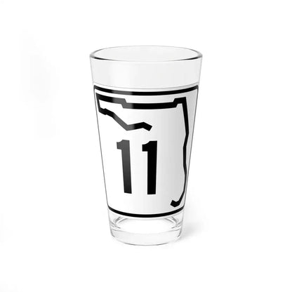 Florida 11 (Florida) (Road Sign) Pint Glss 16oz 16oz - Go Mug Yourself