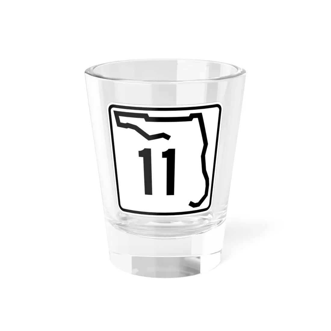 Florida 11 (Florida) (Road Sign) Shot Glass 1.5oz 1.5oz - Go Mug Yourself