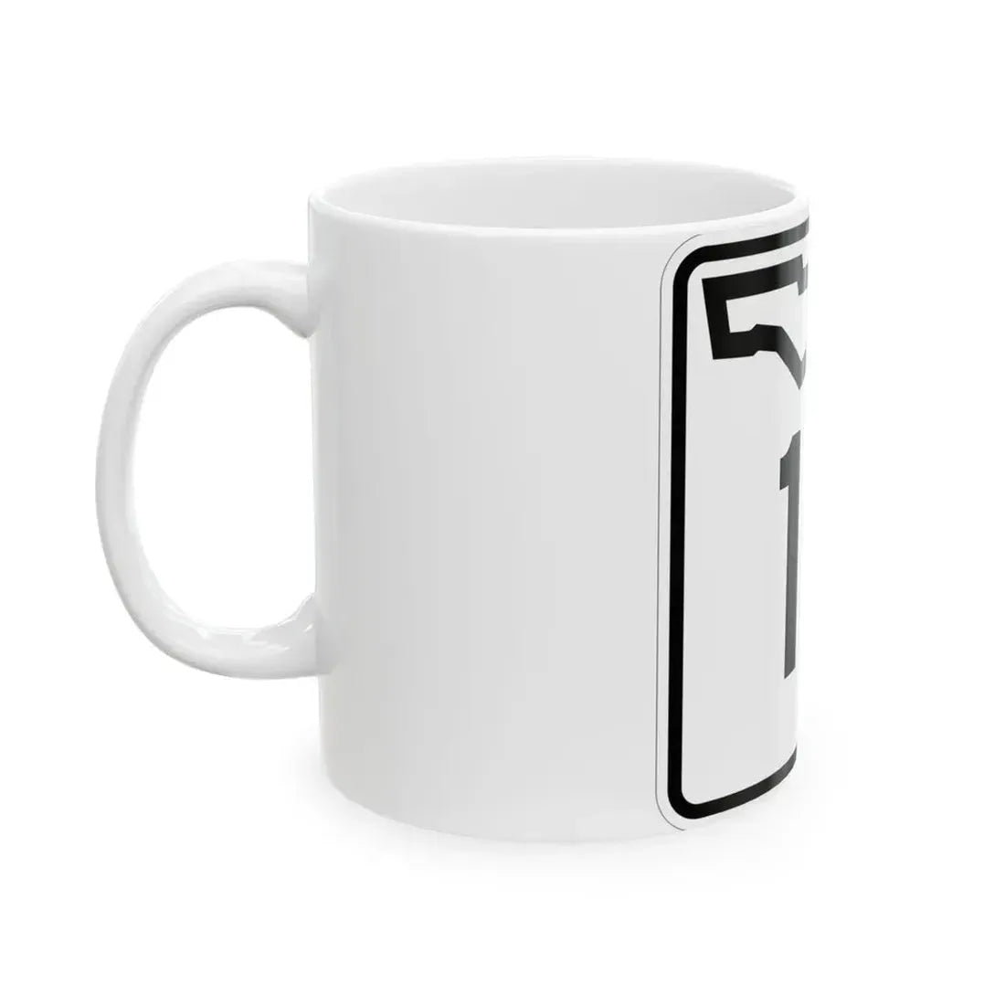 Florida 11 (Florida) (Road Sign) White Coffee Mug - Go Mug Yourself