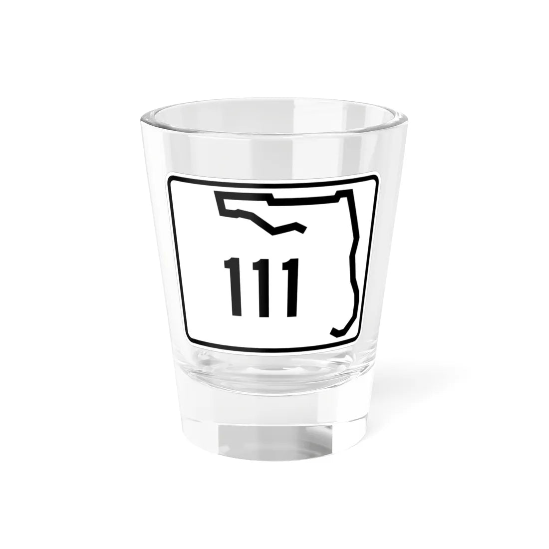 Florida 111 (Florida) (Road Sign) Shot Glass 1.5oz 1.5oz - Go Mug Yourself