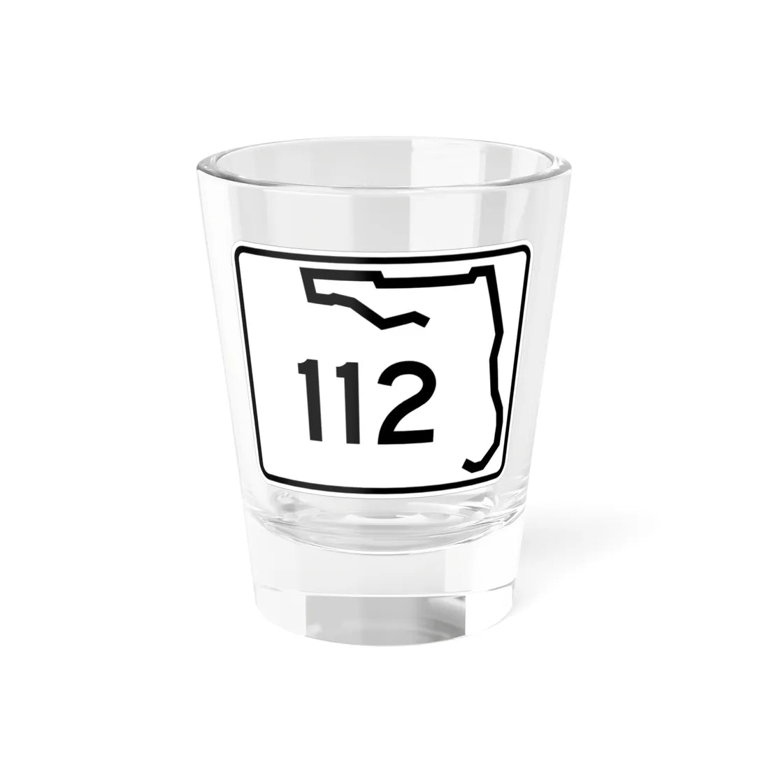 Florida 112 (Florida) (Road Sign) Shot Glass 1.5oz 1.5oz - Go Mug Yourself