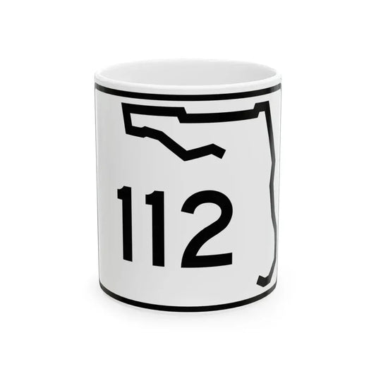 Florida 112 (Florida) (Road Sign) White Coffee Mug 11oz - Go Mug Yourself