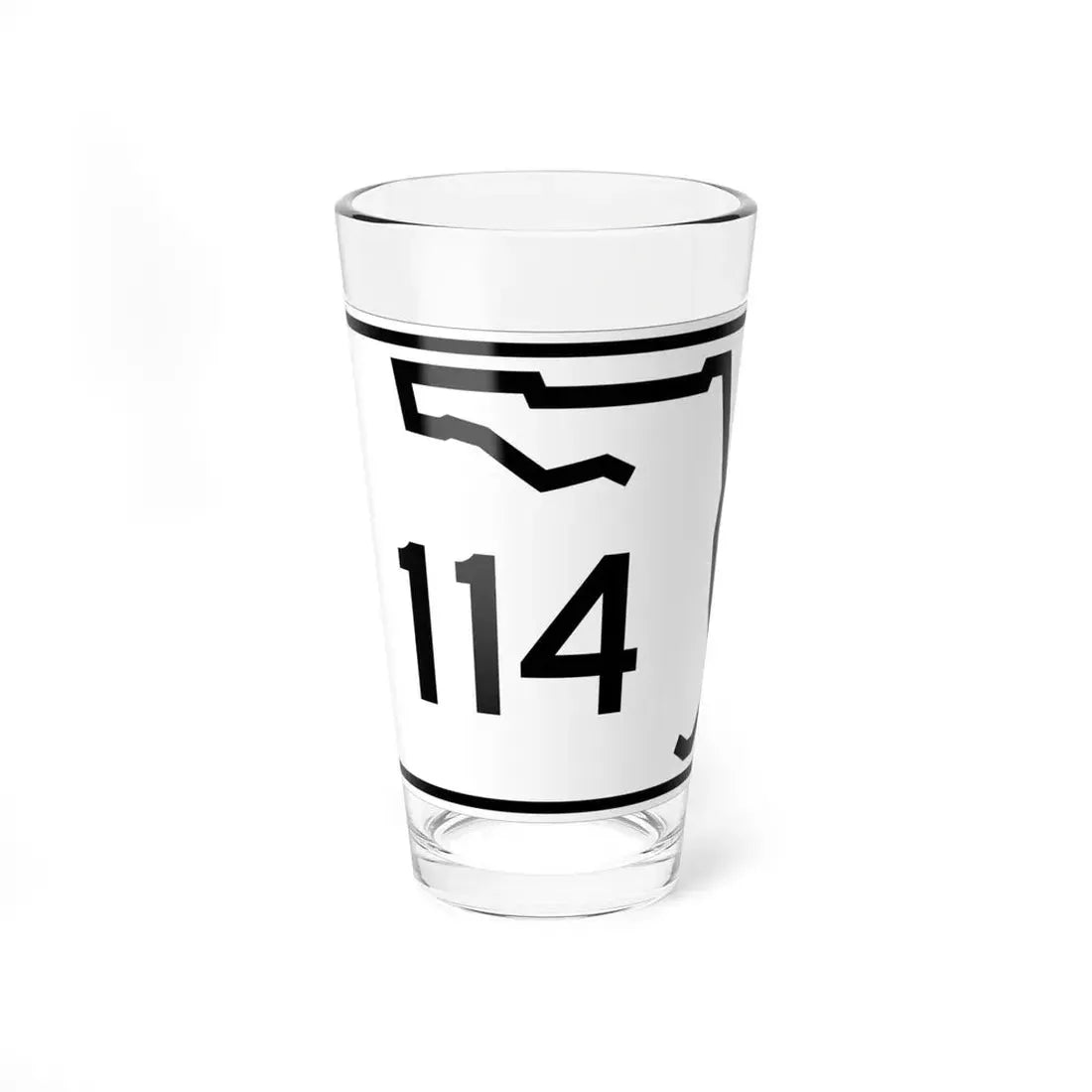 Florida 114 (Florida) (Road Sign) Pint Glss 16oz 16oz - Go Mug Yourself