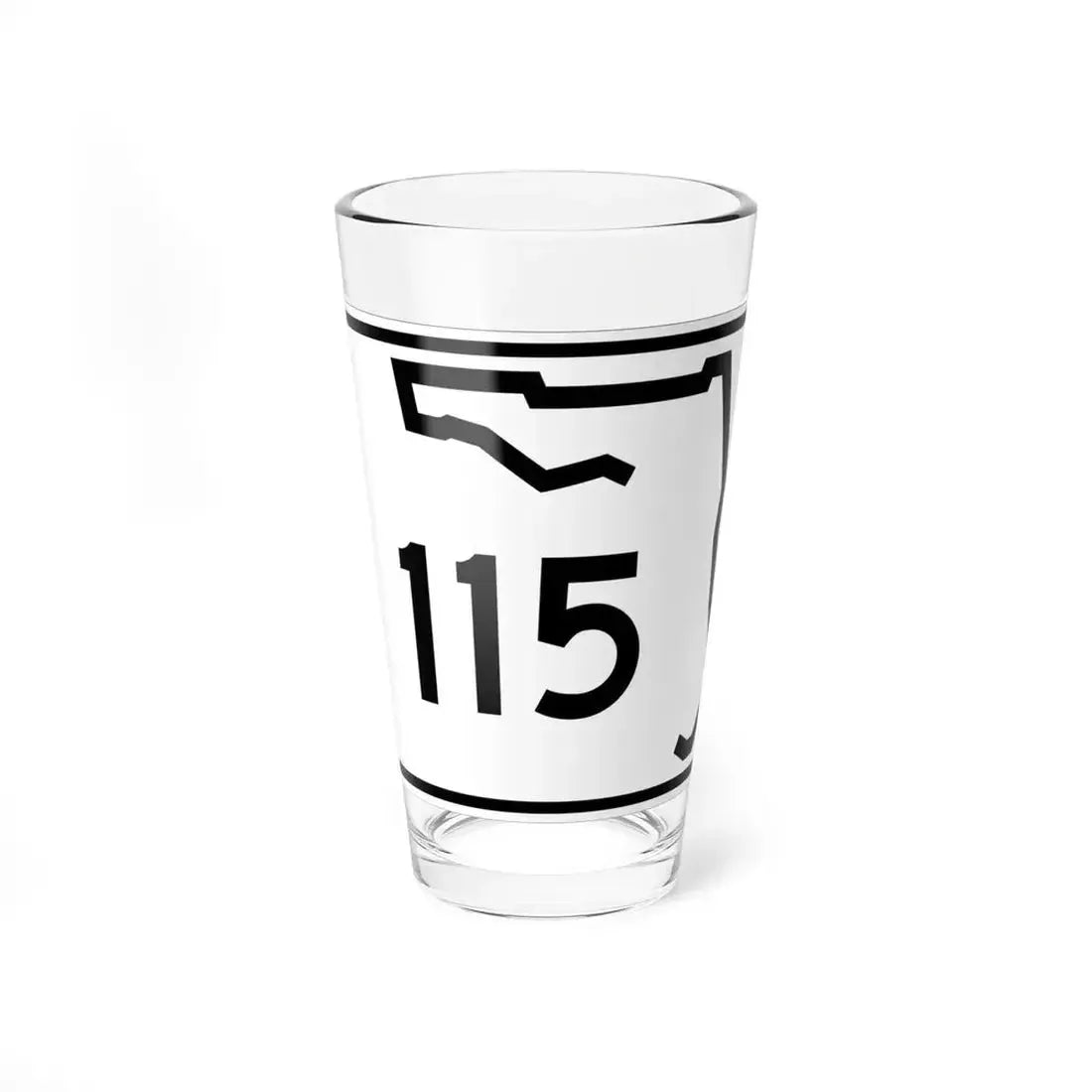 Florida 115 (Florida) (Road Sign) Pint Glass 16oz 16oz - Go Mug Yourself