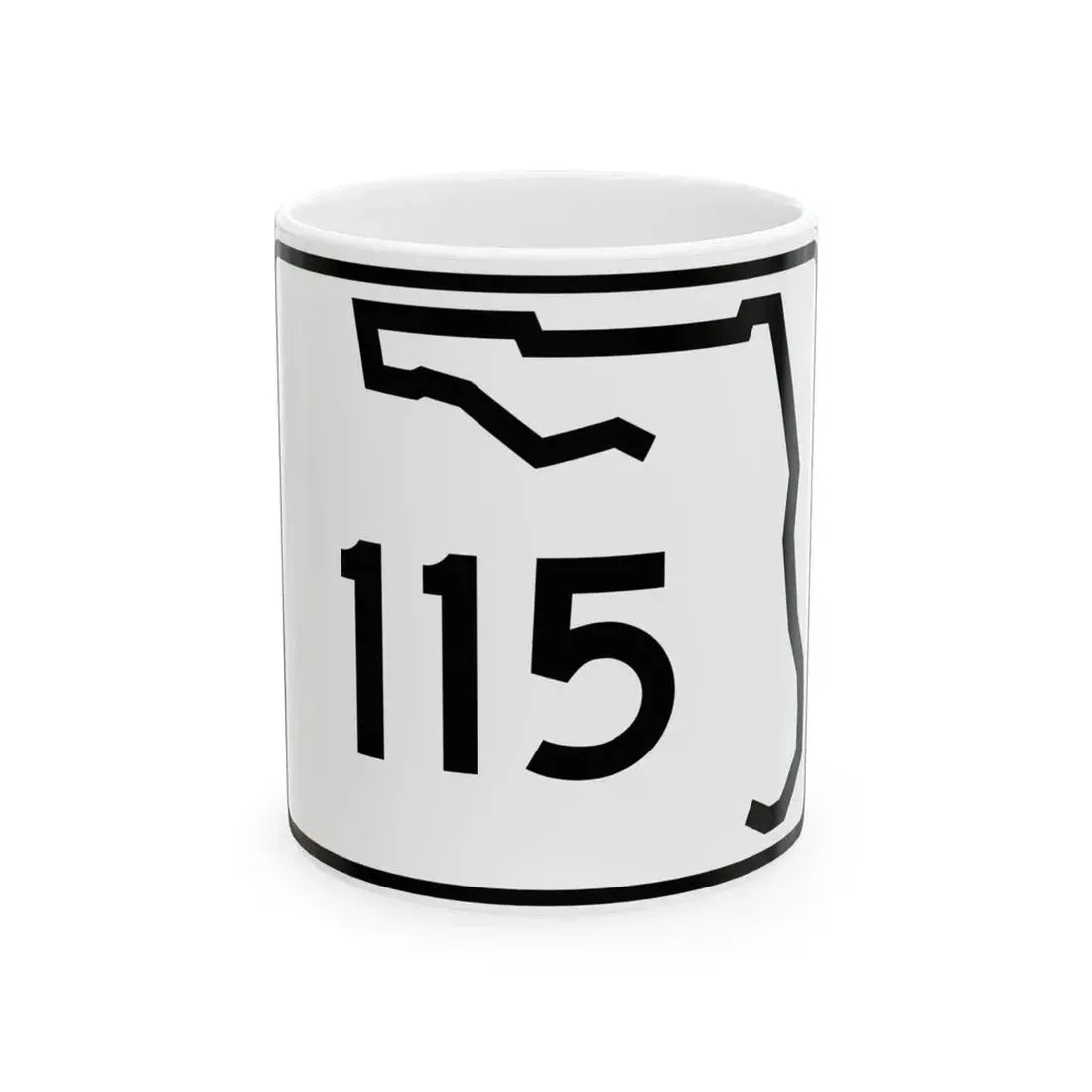 Florida 115 (Florida) (Road Sign) White Coffee Mug 11oz - Go Mug Yourself