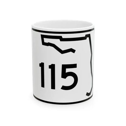 Florida 115 (Florida) (Road Sign) White Coffee Mug 11oz - Go Mug Yourself